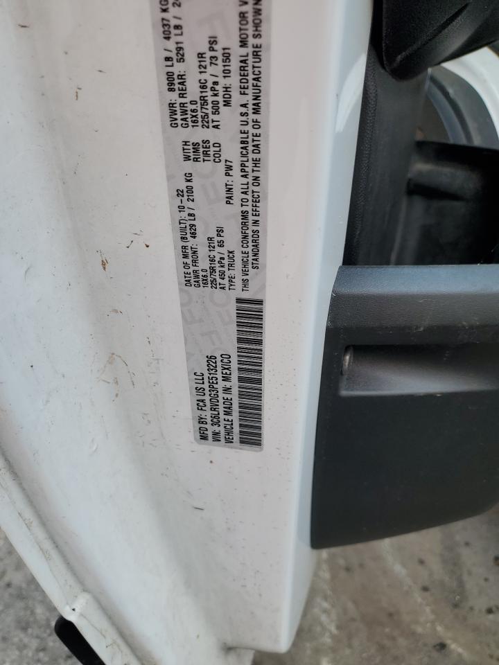 DODGE PROMASTER 2500 HIGH