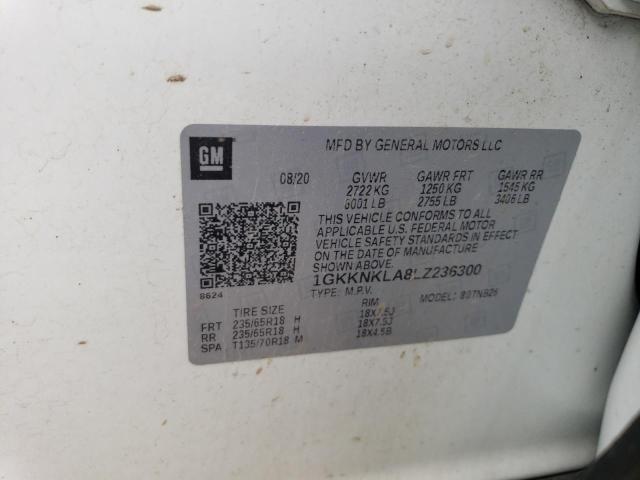 2020 GMC ACADIA SLE 1GKKNKLA8LZ236300