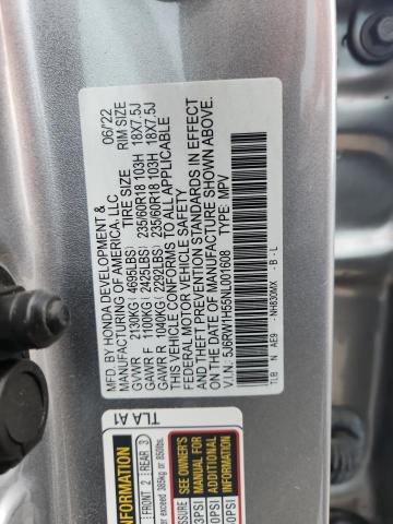 2022 HONDA CR-V EX 5J6RW1H55NL001608