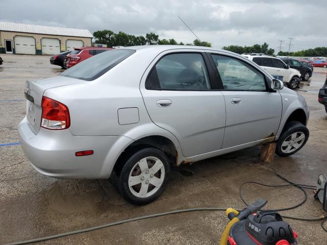 CHEVROLET AVEO BASE 2006 silver  gas KL1TD566X6B554368 photo #4