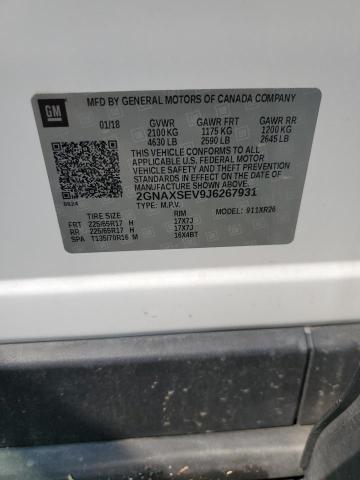 2018 CHEVROLET EQUINOX LT - 2GNAXSEV9J6267931