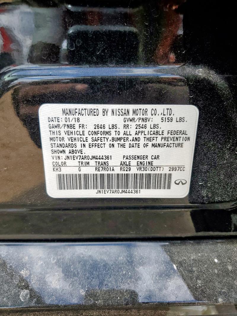 2018 INFINITI Q50 LUXE - JN1EV7AR0JM444361