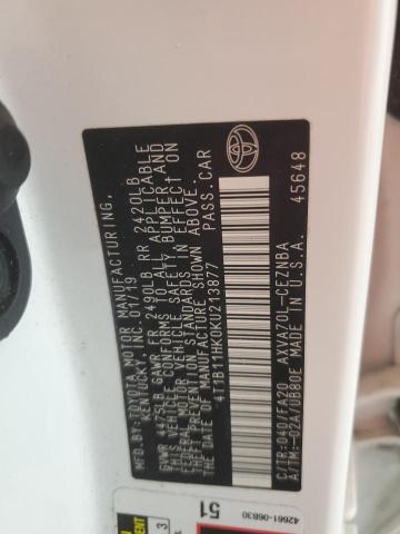 2019 TOYOTA CAMRY L - 4T1B11HK0KU213877