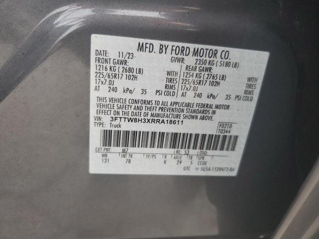 2024 FORD MAVERICK X - 3FTTW8H3XRRA18611