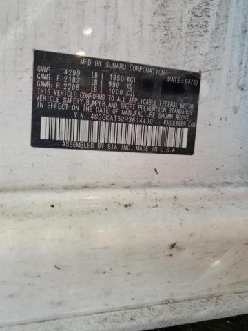 2017 SUBARU IMPREZA LI 4S3GKAT62H3614430