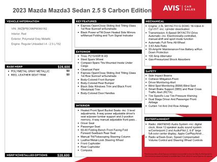 2023 MAZDA 3 PREFERRE - 3MZBPBCM6PM360182