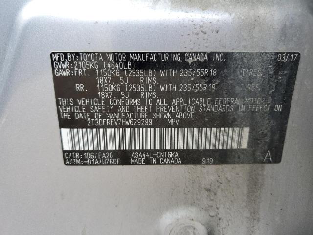 2017 TOYOTA RAV4 LIMIT - 2T3DFREV7HW629299