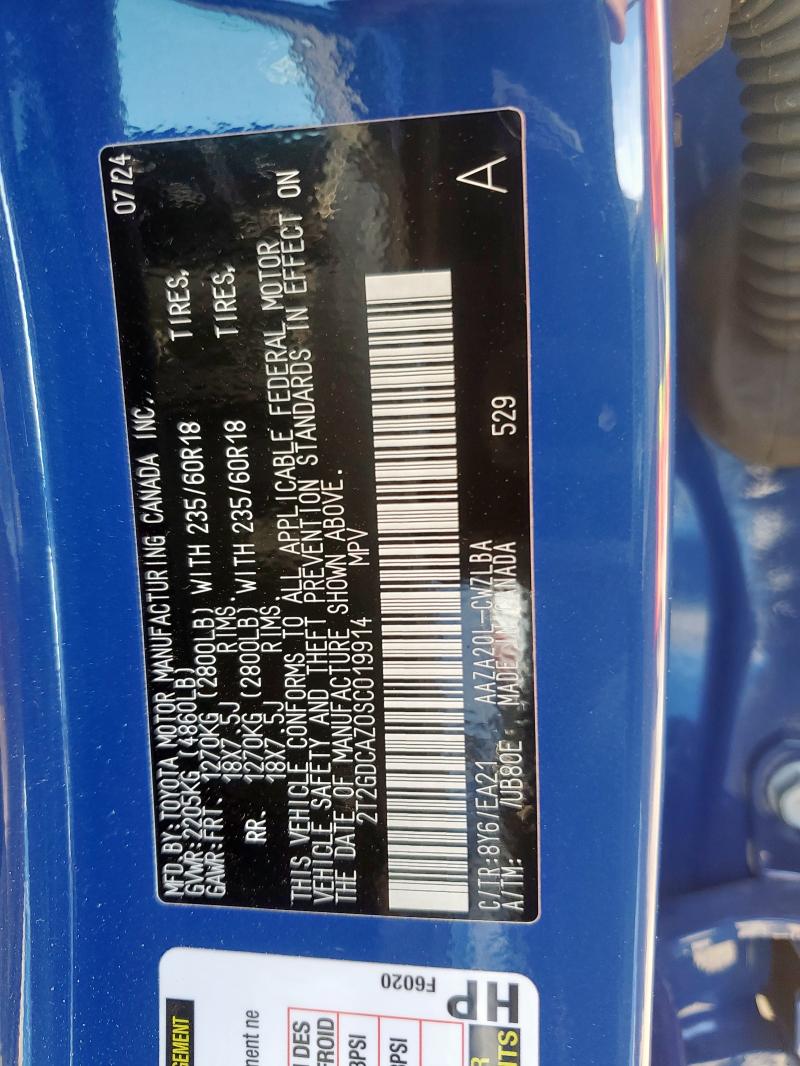 2025 LEXUS NX 250 PREMIUM 2T2GDCAZ0SC019914