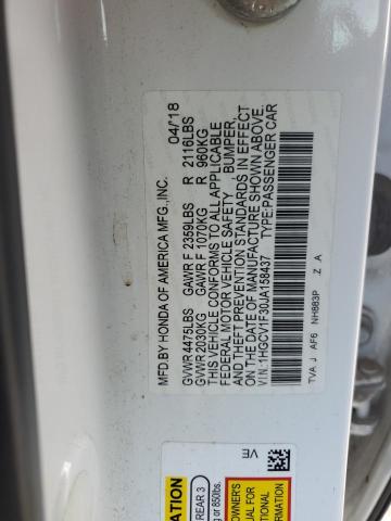2018 HONDA ACCORD SPO - 1HGCV1F30JA158437