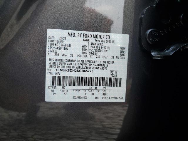 2025 FORD EXPLORER A - 1FMUK8DH2SGB65726