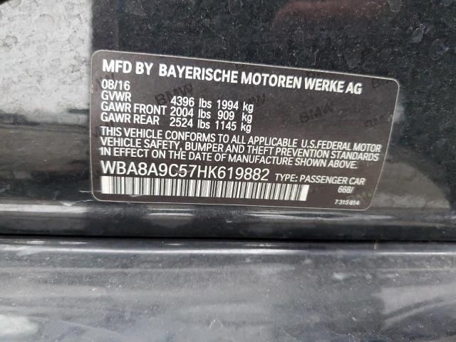 2017 BMW 320 I WBA8A9C57HK619882