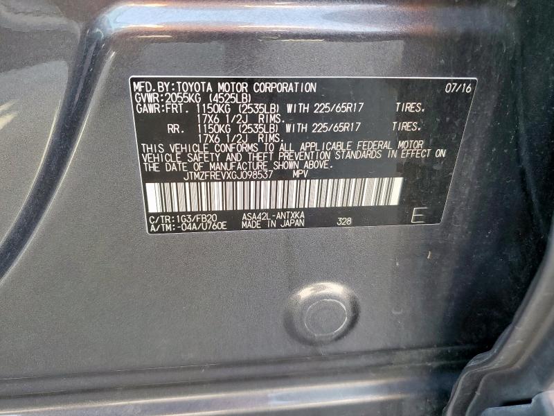 2016 TOYOTA RAV4 LE - JTMZFREVXGJ098537