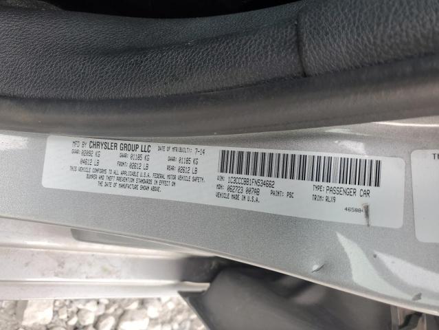2015 CHRYSLER 200 S 1C3CCCBB1FN534662