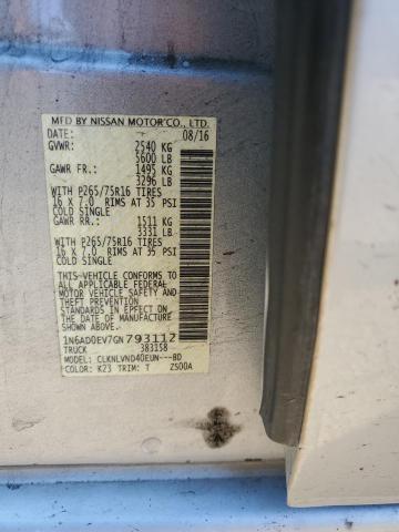 2016 NISSAN FRONTIER S 1N6AD0EV7GN793112