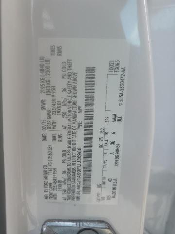 2015 LINCOLN MKC 5LMCJ1A99FUJ36988