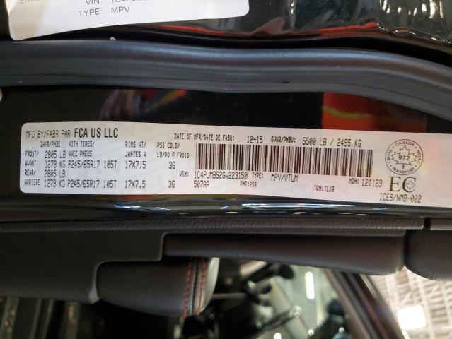 2016 JEEP CHEROKEE TRAILHAWK 1C4PJMBS2GW223150