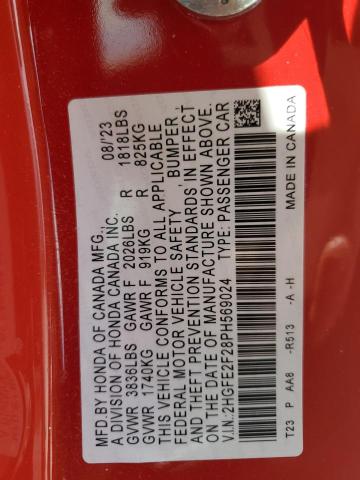 2023 HONDA CIVIC LX - 2HGFE2F28PH569024