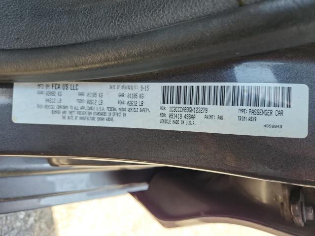 2016 CHRYSLER 200 LIMITE - 1C3CCCAB3GN123279
