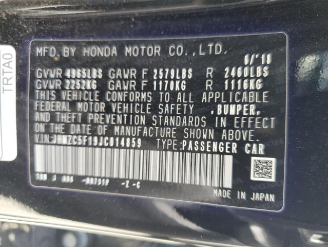 2018 HONDA CLARITY JHMZC5F19JC014859