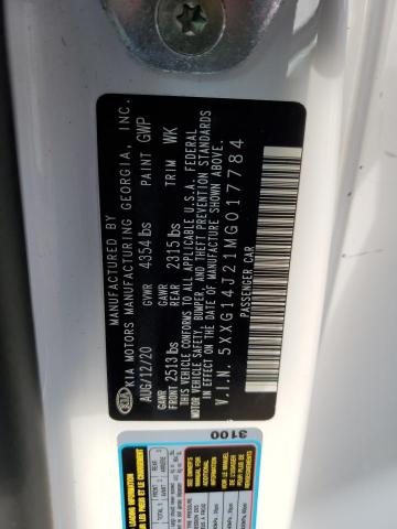 2021 KIA K5 LXS - 5XXG14J21MG017784