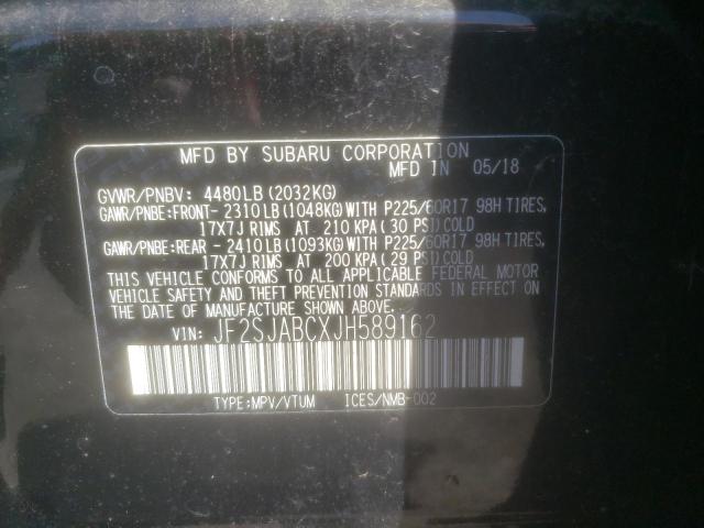 2018 SUBARU FORESTER 2 - JF2SJABCXJH589162