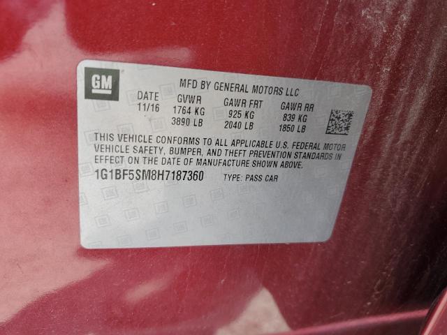2017 CHEVROLET CRUZE - 1G1BF5SM8H7187360