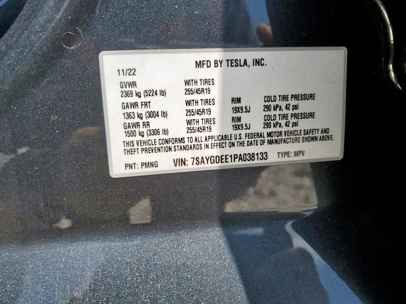 2023 TESLA MODEL Y 7SAYGDEE1PA038133