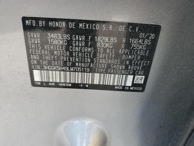 2020 HONDA FIT LX - 3HGGK5H49LM705119