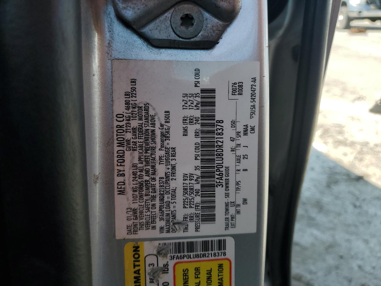 Ford Fusion se 2013