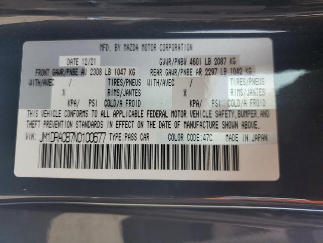 2022 MAZDA MX-30 PREM JM1DRACB7N0100677