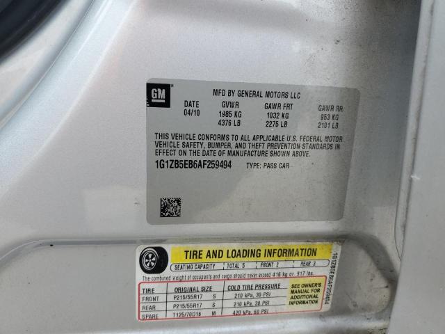 1g1zb5eb6af259494 - 2010 Chevrolet malibu ls - #60828125