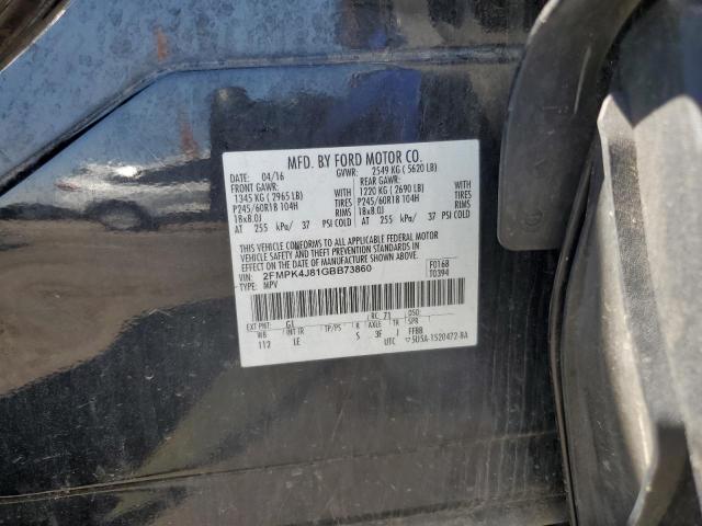 2016 FORD EDGE SEL 2FMPK4J81GBB73860