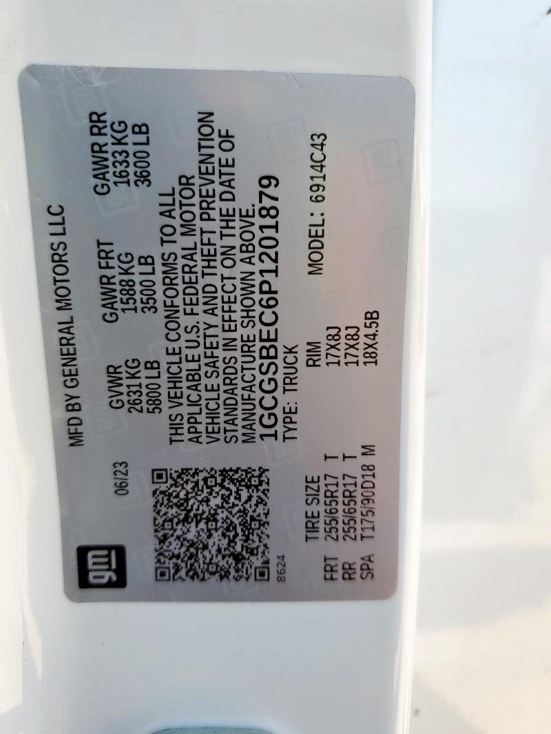 2023 CHEVROLET COLORADO - 1GCGSBEC6P1201879
