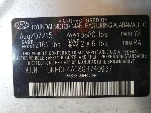 2016 HYUNDAI ELANTRA SE - 5NPDH4AE8GH740937