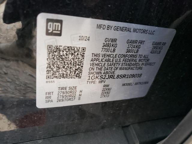 2025 GMC YUKON XL D 1GKS2JRL8SR109038