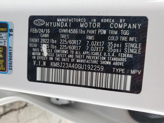 2016 HYUNDAI TUCSON SE - KM8J23A40GU192259