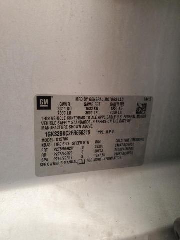 2015 GMC YUKON SLT 1GKS2BKC2FR668316