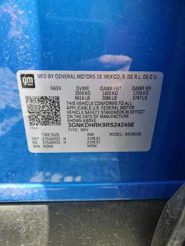 2024 CHEVROLET BLAZER RS - 3GNKDHRK9RS242458