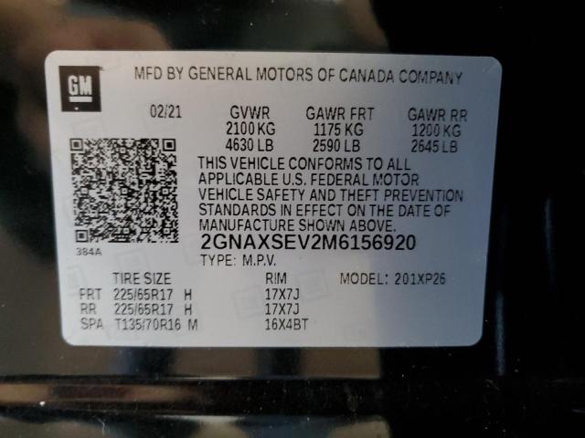 2021 CHEVROLET EQUINOX LS - 2GNAXSEV2M6156920