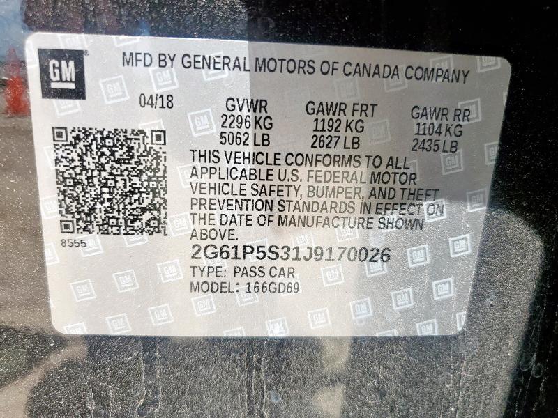 2018 CADILLAC XTS PREMIU 2G61P5S31J9170026