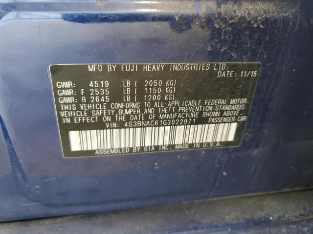 2016 SUBARU LEGACY 2.5 - 4S3BNAC61G3022971