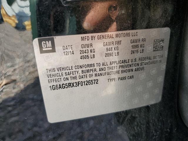 2015 CADILLAC ATS 1G6AG5RX3F0126572