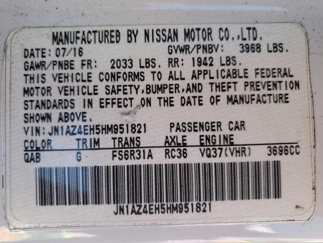 2017 NISSAN 370Z BASE - JN1AZ4EH5HM951821