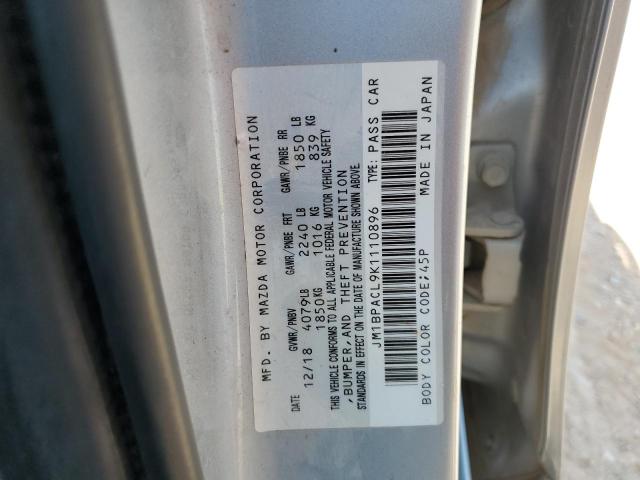 2019 MAZDA 3 PREFERRE - JM1BPACL9K1110896