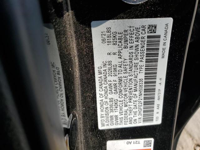 2022 HONDA CIVIC LX - 2HGFE2F21NH508336
