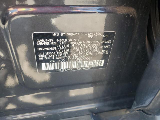 2018 SUBARU FORESTER 2 JF2SJAGC7JH574997