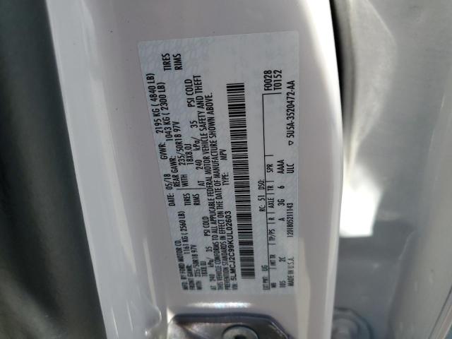 2019 LINCOLN MKC SELECT 5LMCJ2C99KUL02603