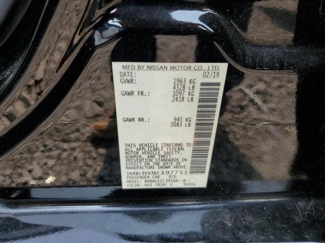 2019 NISSAN ALTIMA SL 1N4BL4EV3KC197751
