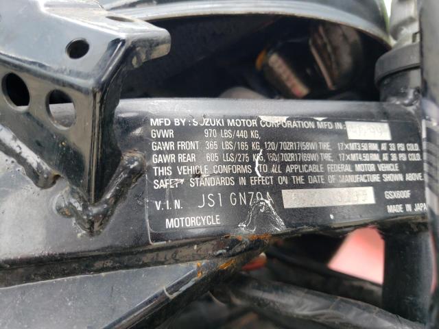 2000 SUZUKI GSX600 F JS1GN79A5Y2103235