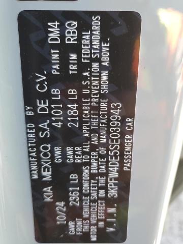 2025 KIA K4 GT LINE 3KPFW4DE5SE039943